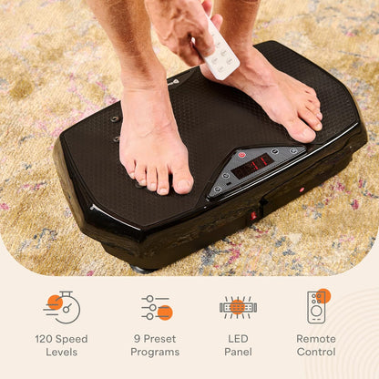 2026 Lifepro Plateforme Vibrante d’Exercice avec Points d’Acupuncture Magnétiques - Plateforme Vibrante pour Tout le Corps pour Débutants et Récupération - Massage Drainage Lymphatique pour Tonification Musculaire et Fitness Général