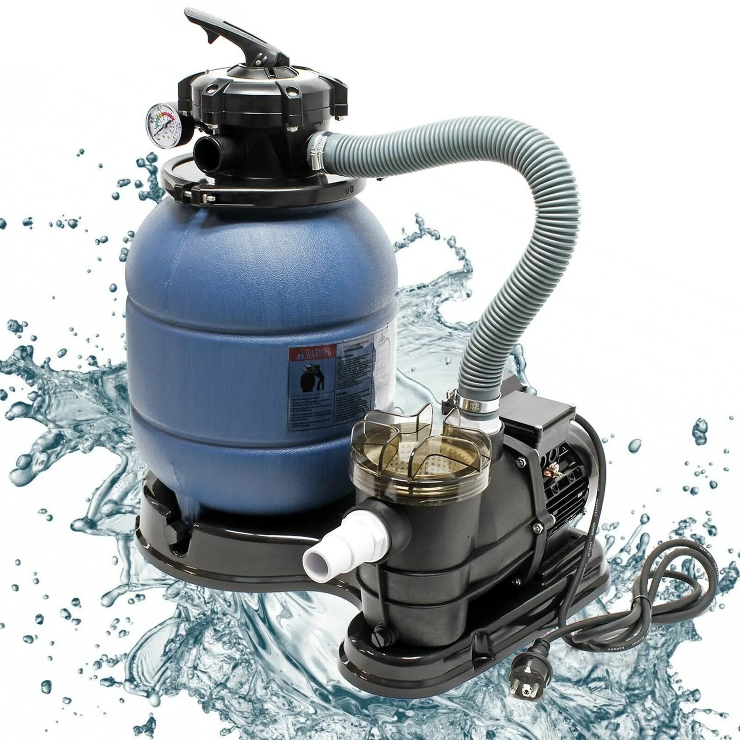 Filtre à sable système de filtration pompe de filtration pompe de piscine 6000 litres par heure 16_0002466