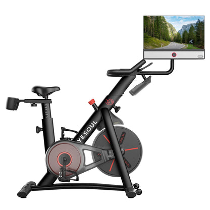 2026 Vélo d’Intérieur Yesoul G1M Max avec Résistance Magnétique, Écran LCD et Siège Réglable - Vélo d’Exercice Silencieux à 16 Niveaux pour Salle de Sport à Domicile, Entraînement Cardio avec Connectivité APP