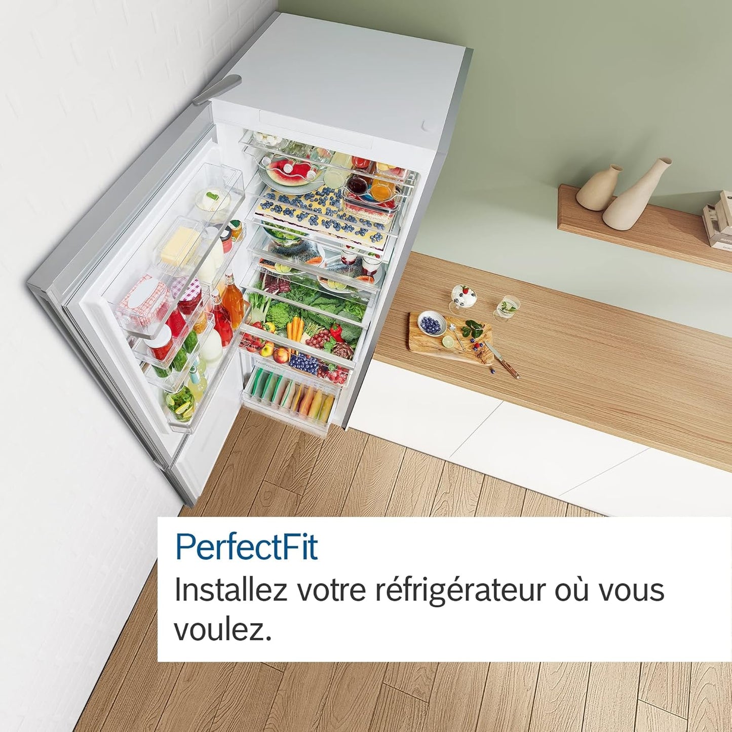 2026 Bosch KGN49XLEA Série 4 – Réfrigérateur Combiné XXL, MultiAirflow, Tiroir VitaFresh, Édition Limitée Inox