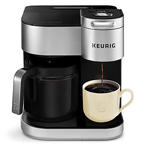 2026 Keurig K-Duo Édition Spéciale – Machine à Café Tasse & Carafe, Finition Argentée, Brassage Fort, Édition Limitée