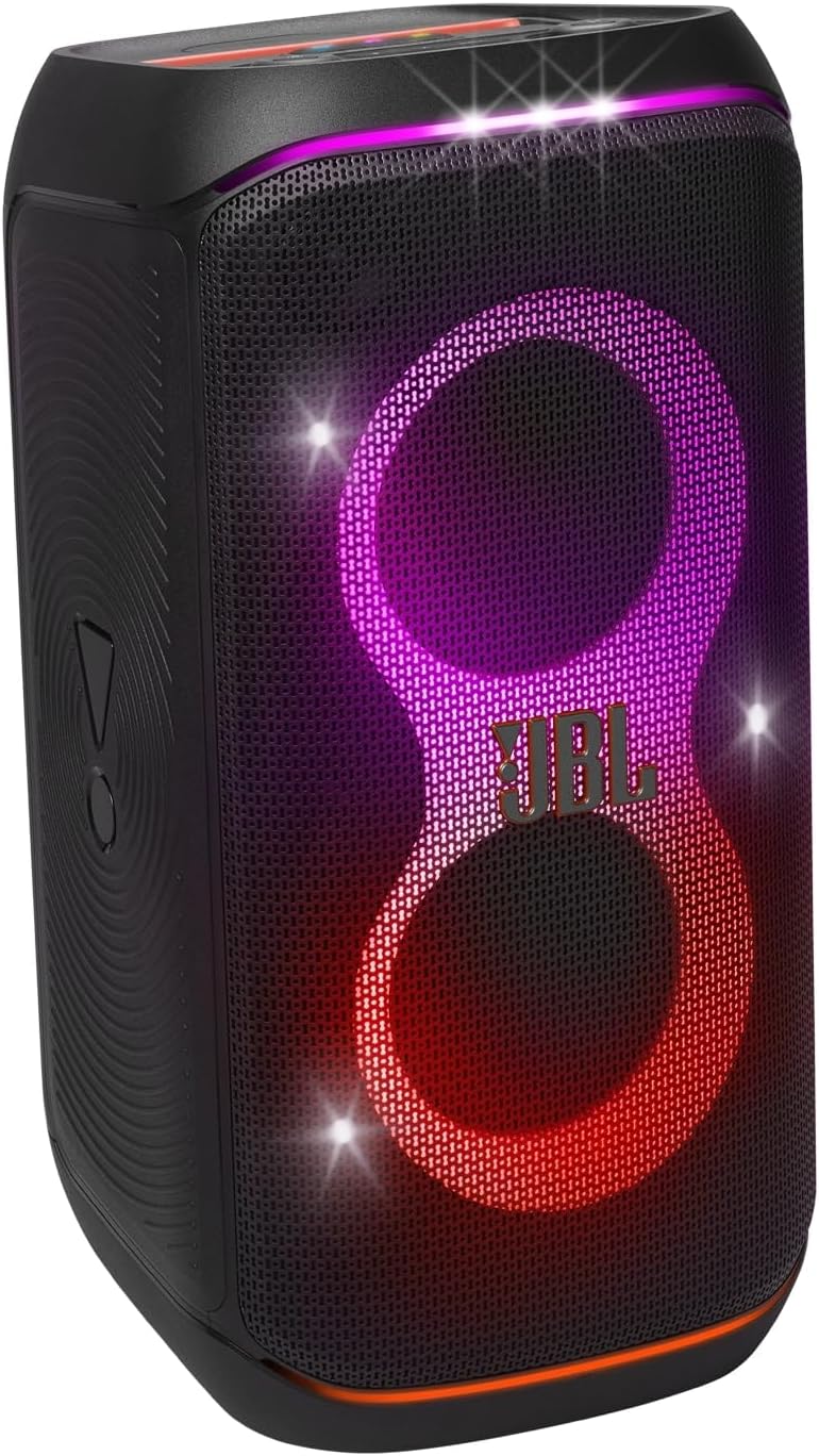 PartyBox Club 120,Enceinte portable de soirée,poignée pliable ergonomique,jeu de lumières,12 heures d'autonomie,résistante aux éclaboussures IPX4,noir,Prise européenne (Type C) -