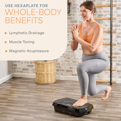 2026 Lifepro Plateforme Vibrante d’Exercice avec Points d’Acupuncture Magnétiques - Plateforme Vibrante pour Tout le Corps pour Débutants et Récupération - Massage Drainage Lymphatique pour Tonification Musculaire et Fitness Général