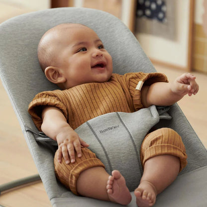 2026 BabyBjorn Bouncer Bliss - Jersey 3D - Gris Clair