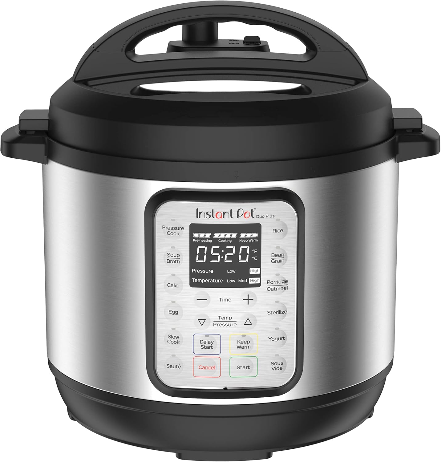 2026 Instant Pot Duo Plus 9-en-1 Multicuiseur, Autocuiseur, Slow Cooker, Cuiseur de Riz, Vapeur, Sauté, Yaourtière, Maintien au Chaud et Stérilisateur, Application Incluse avec Plus de 800 Recettes, Acier Inoxydable, 6 Quarts
