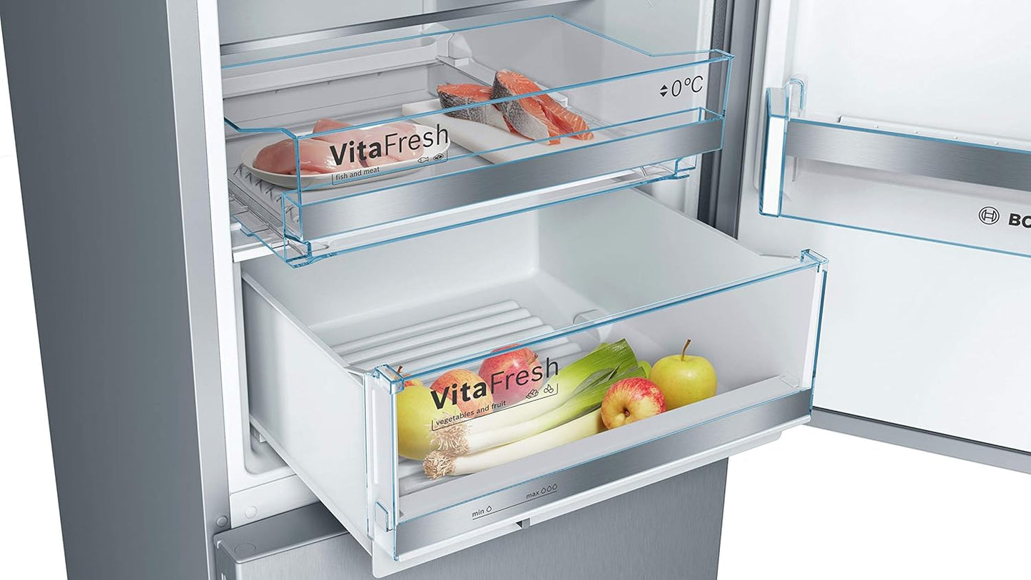 KGE398IBP - Série 6, Réfrigérateur combiné pose-libre, 201 x 60 cm, Inox anti trace de doigts