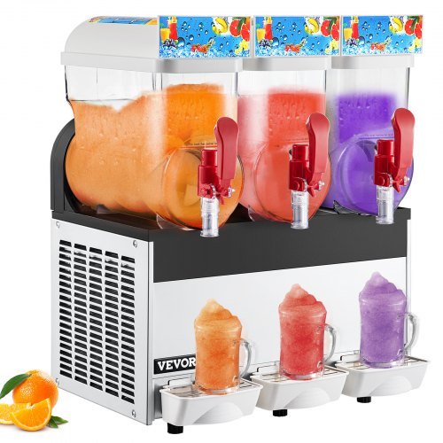 Commercial 3 réservoirs boisson congelée Slush Slushy faire Machine Smoothie Maker 45L
