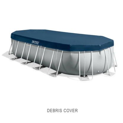 2026 Intex Prism Frame Ovale – Piscine Hors-sol 6,1 x 3,05 m, Cadre Acier Robuste, Pompe et Échelle Incluses, Édition Limitée