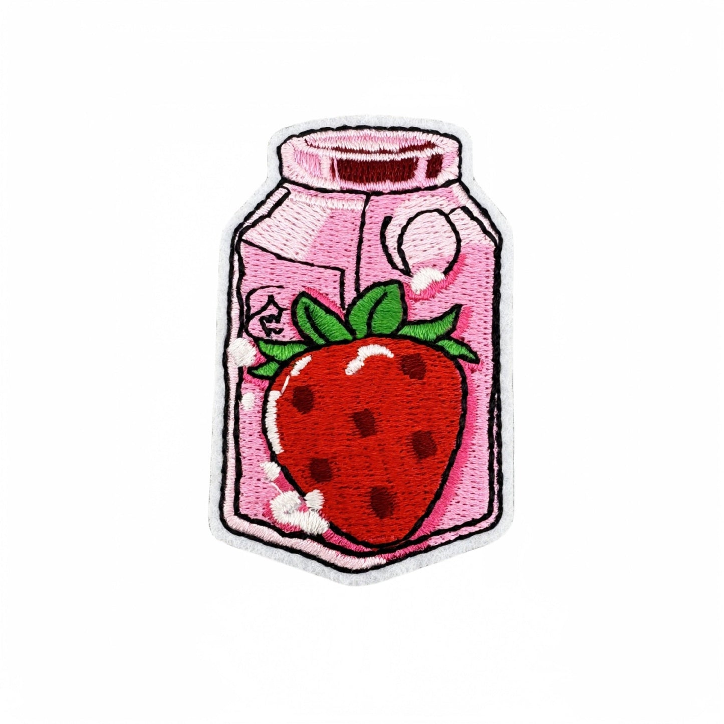 strawberry embroidered patches fruit design set iron on