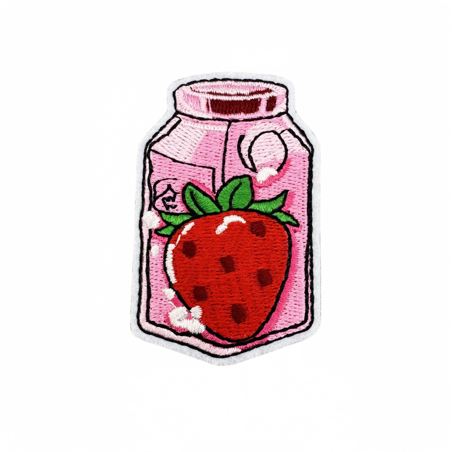 strawberry embroidered patches fruit design set iron on