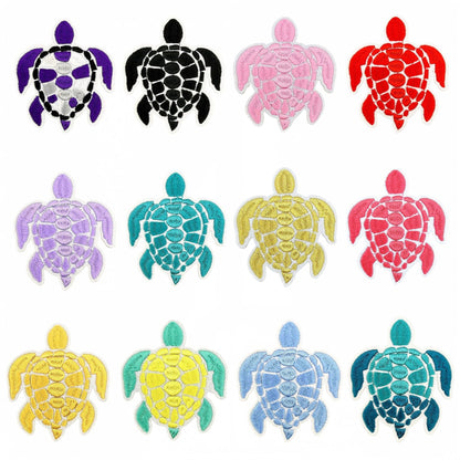 colorful sea turtle embroidered patches animal design iron on
