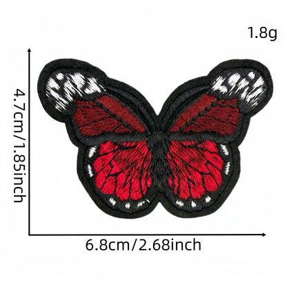 colorful butterfly embroidered patches multicolor design iron on