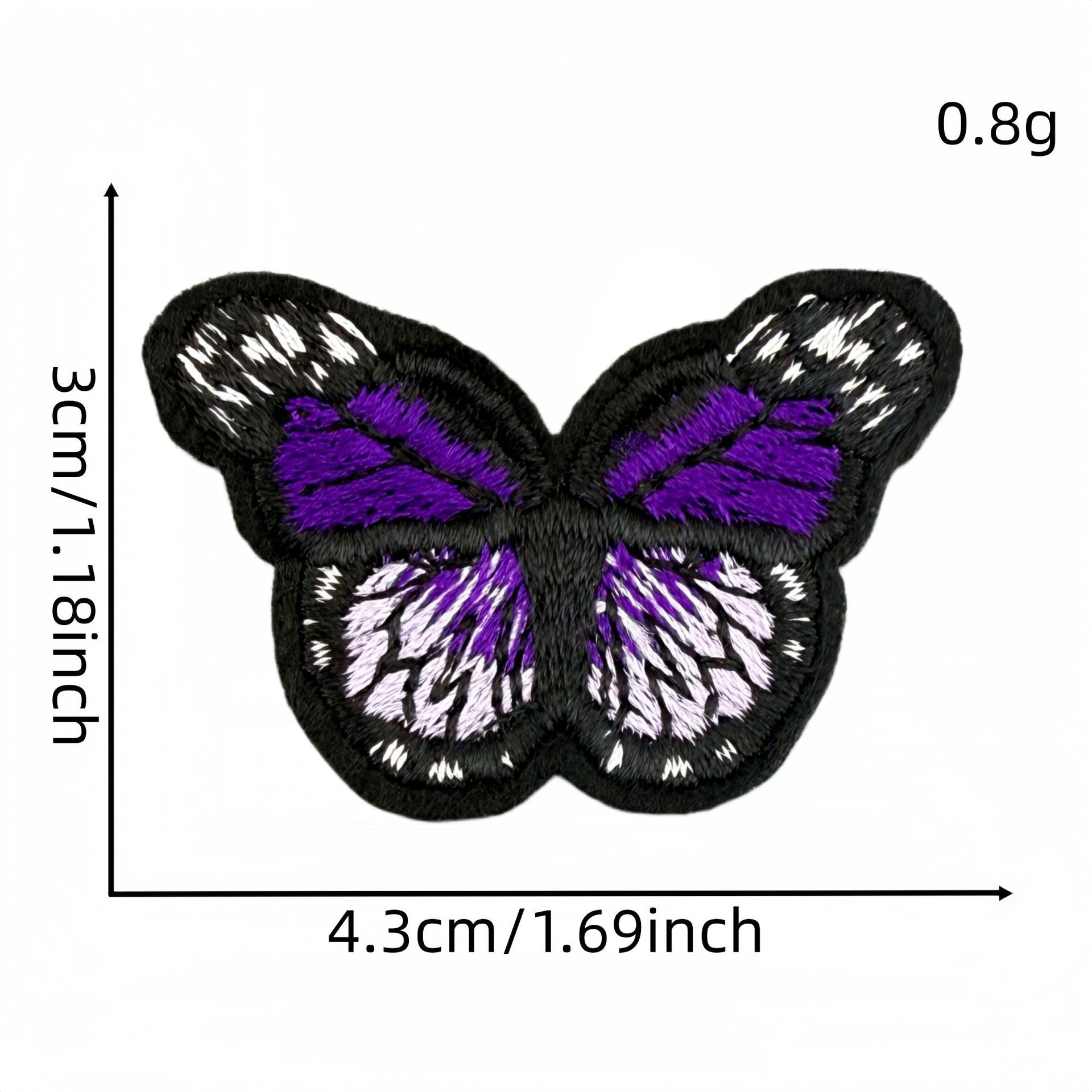 colorful butterfly embroidered patches multicolor design iron on