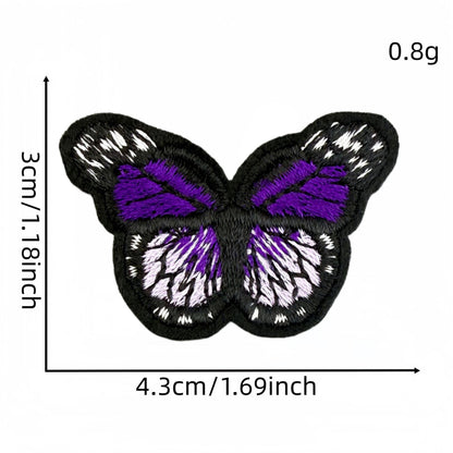 colorful butterfly embroidered patches multicolor design iron on
