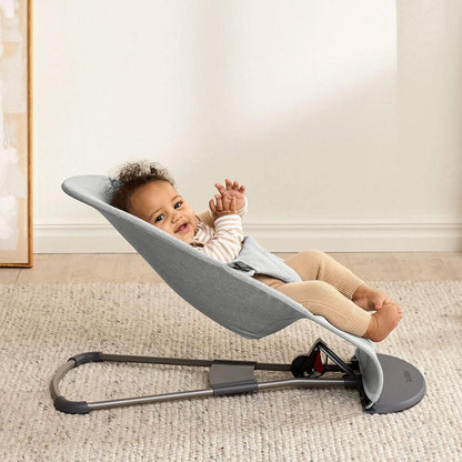2026 BabyBjörn Bouncer Bliss Woven Mélange - Gris Clair
