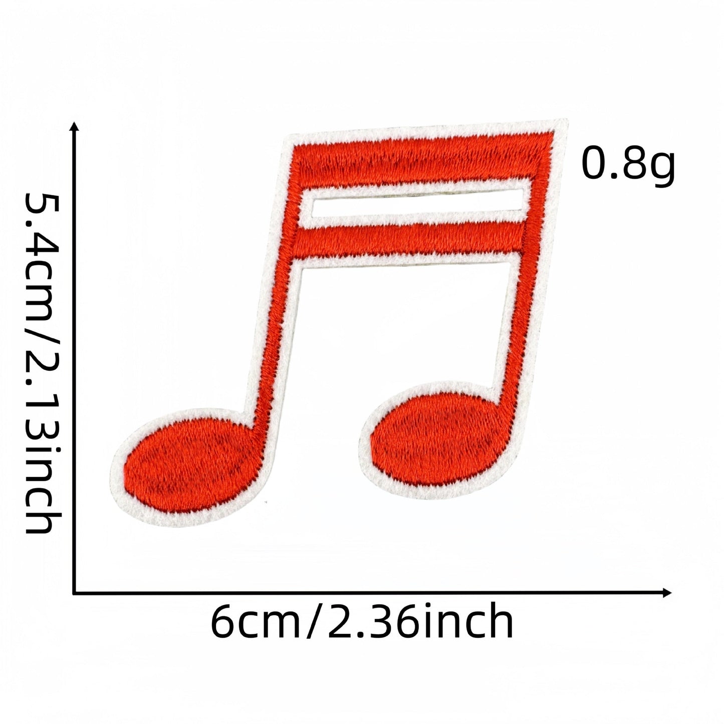 colorful music note embroidered patches iron on