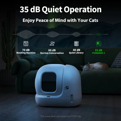 2026 PuraMax 2 Bac à Litière Automatique pour Chats