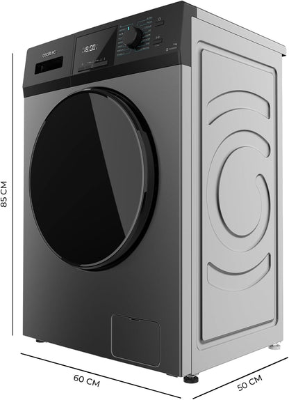 Cecotec Lave-Linge 9Kg Chargement Frontal Bolero Dresscode 9410 Inverter A. 1900W, 1400 tr/min Réglable, 16 Programmes, Faible Consommation d'Énergie, Vapeur, Stérilisation du Linge