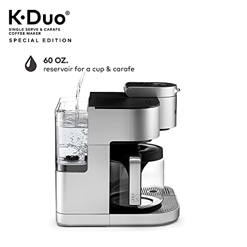 2026 Keurig K-Duo Édition Spéciale – Machine à Café Tasse & Carafe, Finition Argentée, Brassage Fort, Édition Limitée