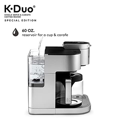 2026 Keurig K-Duo Édition Spéciale – Machine à Café Tasse & Carafe, Finition Argentée, Brassage Fort, Édition Limitée