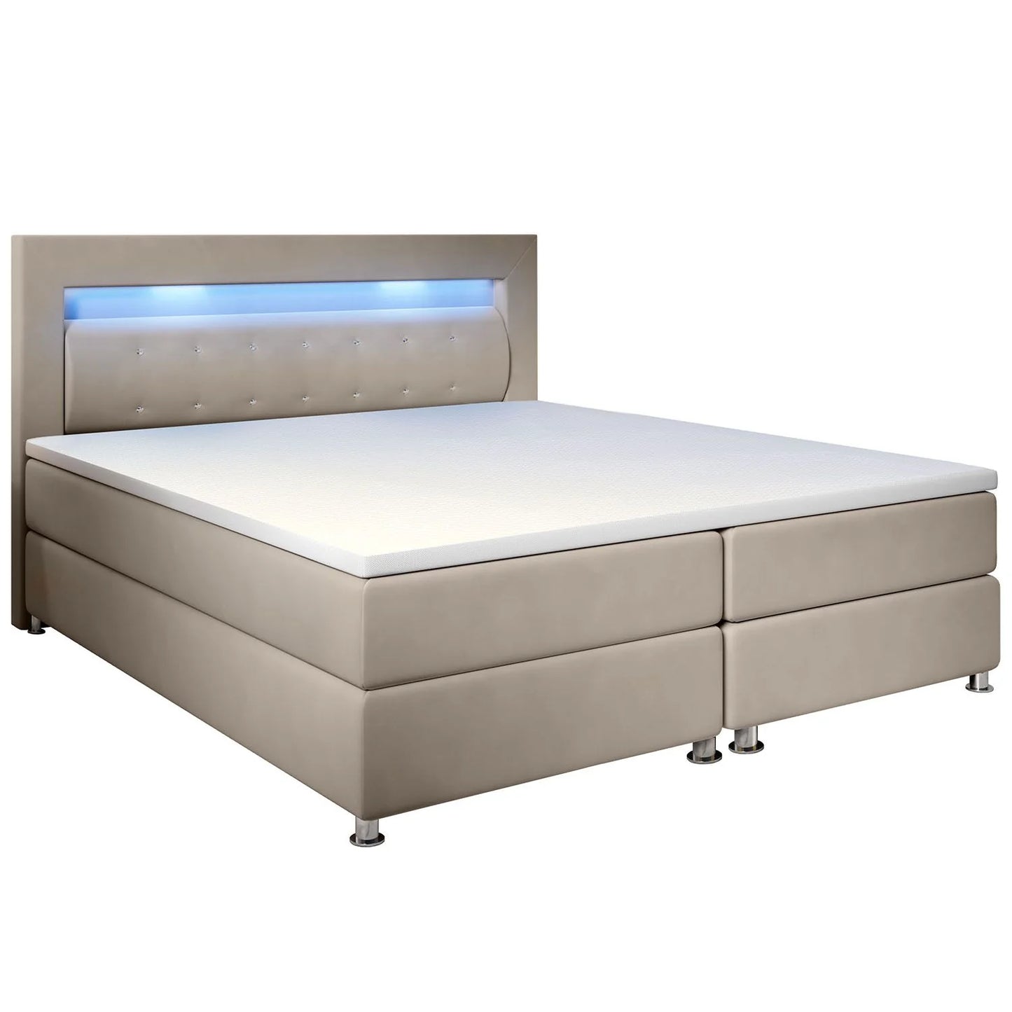 Lit à sommier Boxspring Vancouver 2026 - tissu