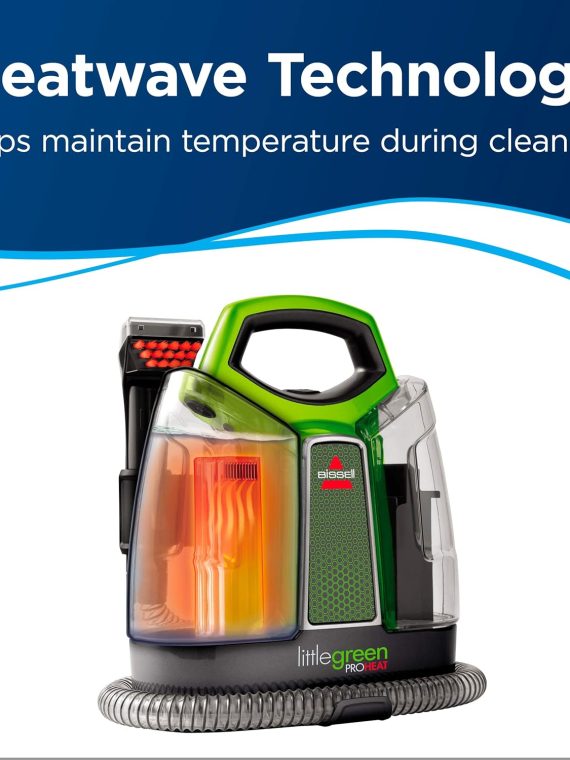 2026 BISSELL Little Green Proheat 2513E – Nettoyeur Portable Chauffant, Détachant Tapis & Tissus, Performance Pro, Édition Limitée