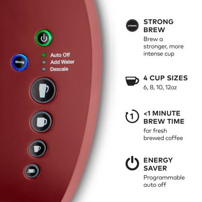 2026 Keurig K-Select Machine à Café à Dosettes K-Cup à Usage Unique, Édition Matte White – Infuseur Simple, Fonction Strong Brew et Réservoir 52 oz