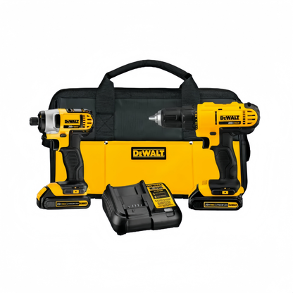 2026 Perceuse-visseuse sans fil 20V MAX 1.3 Ah + Visseuse à chocs DeWALT – Kit combiné DCK240C2