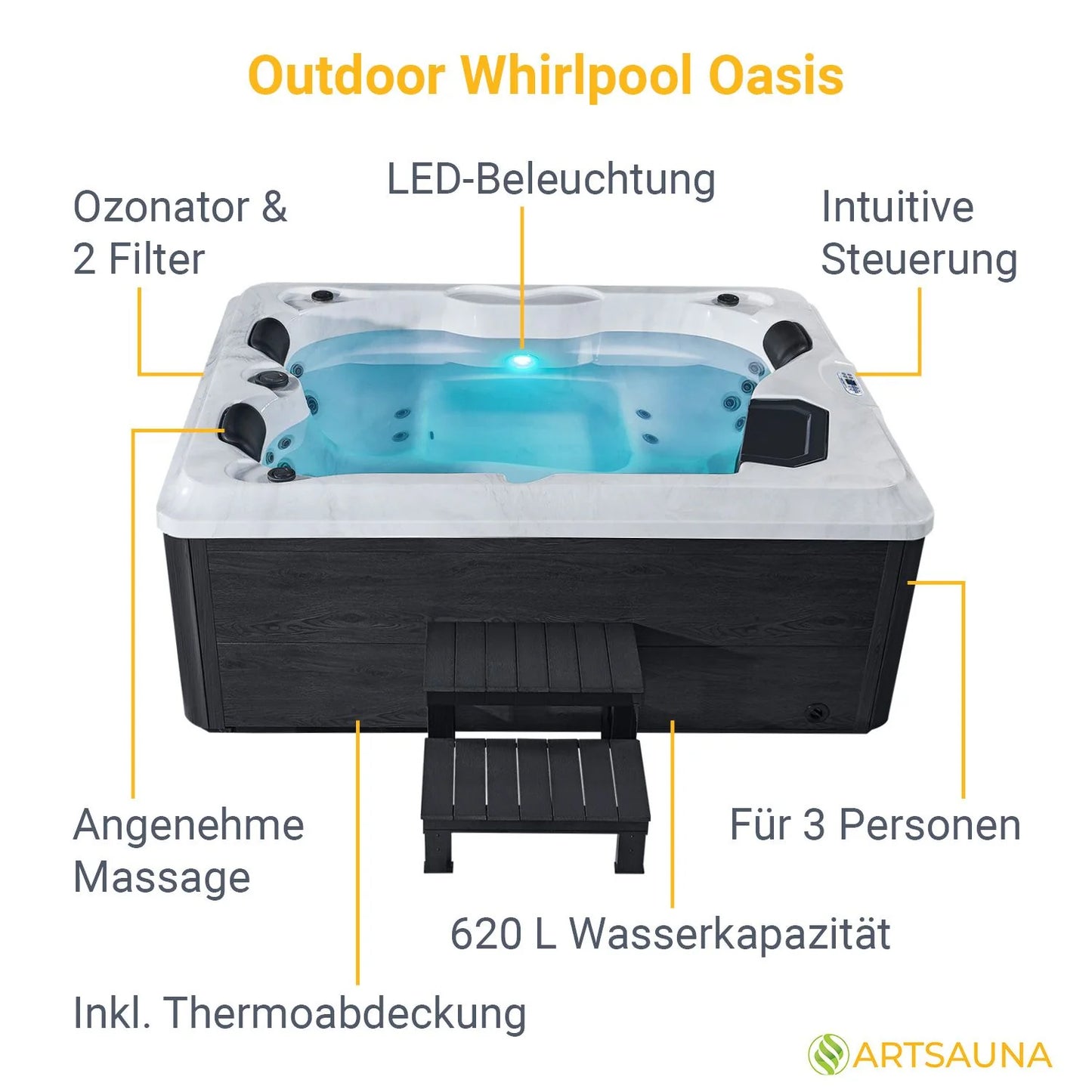 Oasis de bain à remous extérieur 2026