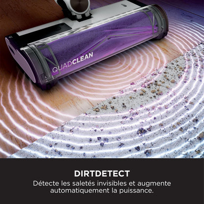 Shark Detect Clean & Empty IW3612AMZEU, Aspirateur sans Fil, Blanc, 240 W, 2 liters