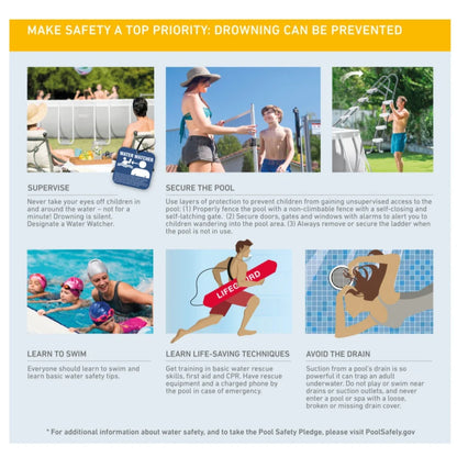2026 Intex Prism Frame Ovale – Piscine Hors-sol 6,1 x 3,05 m, Cadre Acier Robuste, Pompe et Échelle Incluses, Édition Limitée