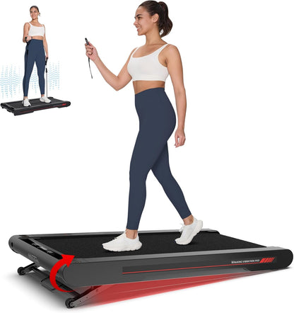 2026 Sperax Tapis de Marche Vibrant avec Application, Tapis de Course 3 en 1 Sous Bureau, 2,5HP Faible Bruit, Tapis de Marche avec Télécommande, Tapis de Course Portable pour Bureau à Domicile