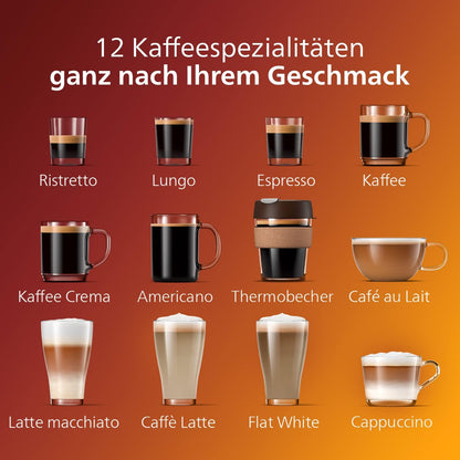 Philips Série 5400 Machine Expresso - Café à Grain - LatteGo Mousseur à Lait, 12 Spécialités de Café, Affichage Intuitif, 4 Profils Utilisateur, Noir (EP5441/50)