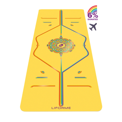 2026 Tapis de Yoga de Voyage Liforme Rainbow – Alignement Coloré et Éco-Responsable
