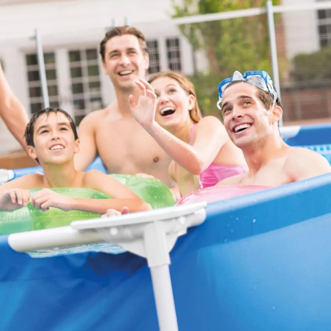 2026 Intex Piscine Rectangulaire 450×220×84 cm – Cadre Acier Résistant, PVC 3 Couches, Édition Limitée