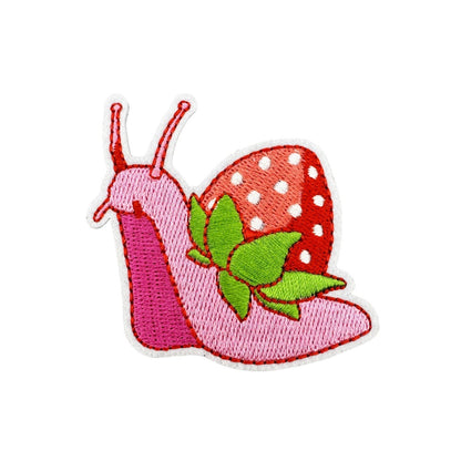 strawberry embroidered patches cute fruit design iron on