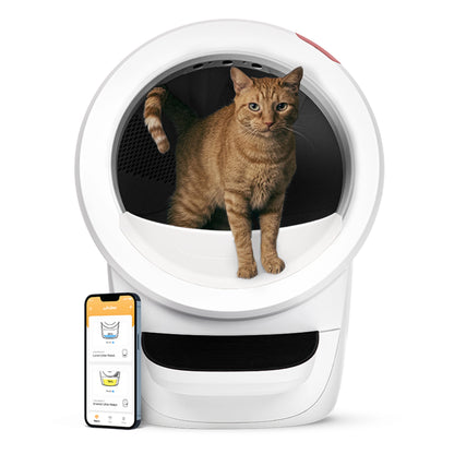 2026 Whisker Litter-Robot 4 avec Marchepied – Bac à Litière Automatique Auto-nettoyant pour Chats, Noir, Technologie Avancée pour un Confort Optimal et Contrôle Intelligent des Déchets