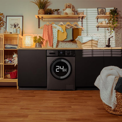 Cecotec Lave-Linge 9Kg Chargement Frontal Bolero Dresscode 9410 Inverter A. 1900W, 1400 tr/min Réglable, 16 Programmes, Faible Consommation d'Énergie, Vapeur, Stérilisation du Linge