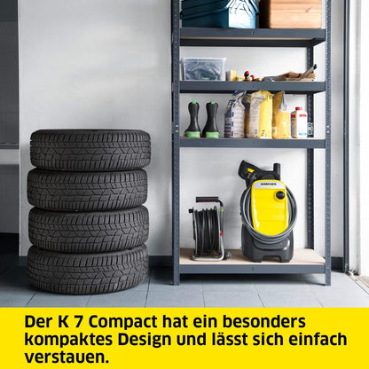 Nettoyeur haute pression Karcher K 7 Premium Smart Control Flex Home - 180 bars - 600 L/h - connecté - tambour enrouleur - brosse terrasse