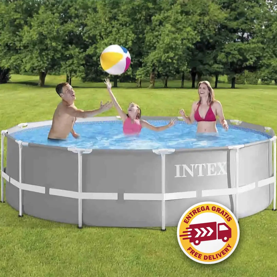 2026 Intex Prism Frame – Piscine Hors-sol 12 pieds x 39 pouces, Structure Acier, Filtre et Échelle Inclus, Édition Limitée