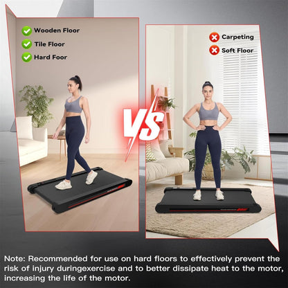 2026 Sperax Tapis de Marche Vibrant avec Application, Tapis de Course 3 en 1 Sous Bureau, 2,5HP Faible Bruit, Tapis de Marche avec Télécommande, Tapis de Course Portable pour Bureau à Domicile