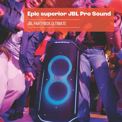 PartyBox Club 120,Enceinte portable de soirée,poignée pliable ergonomique,jeu de lumières,12 heures d'autonomie,résistante aux éclaboussures IPX4,noir,Prise européenne (Type C) -