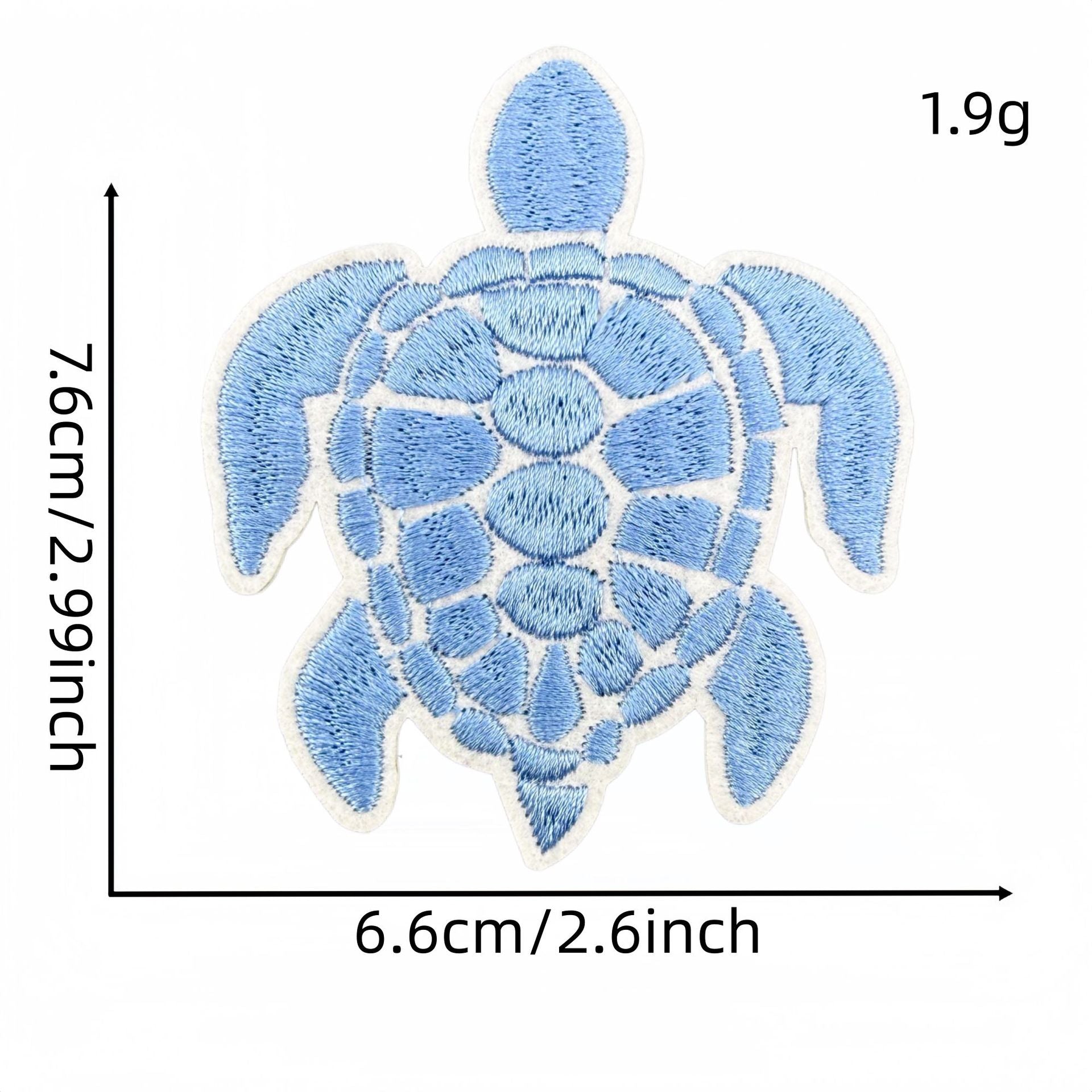 colorful sea turtle embroidered patches animal design iron on