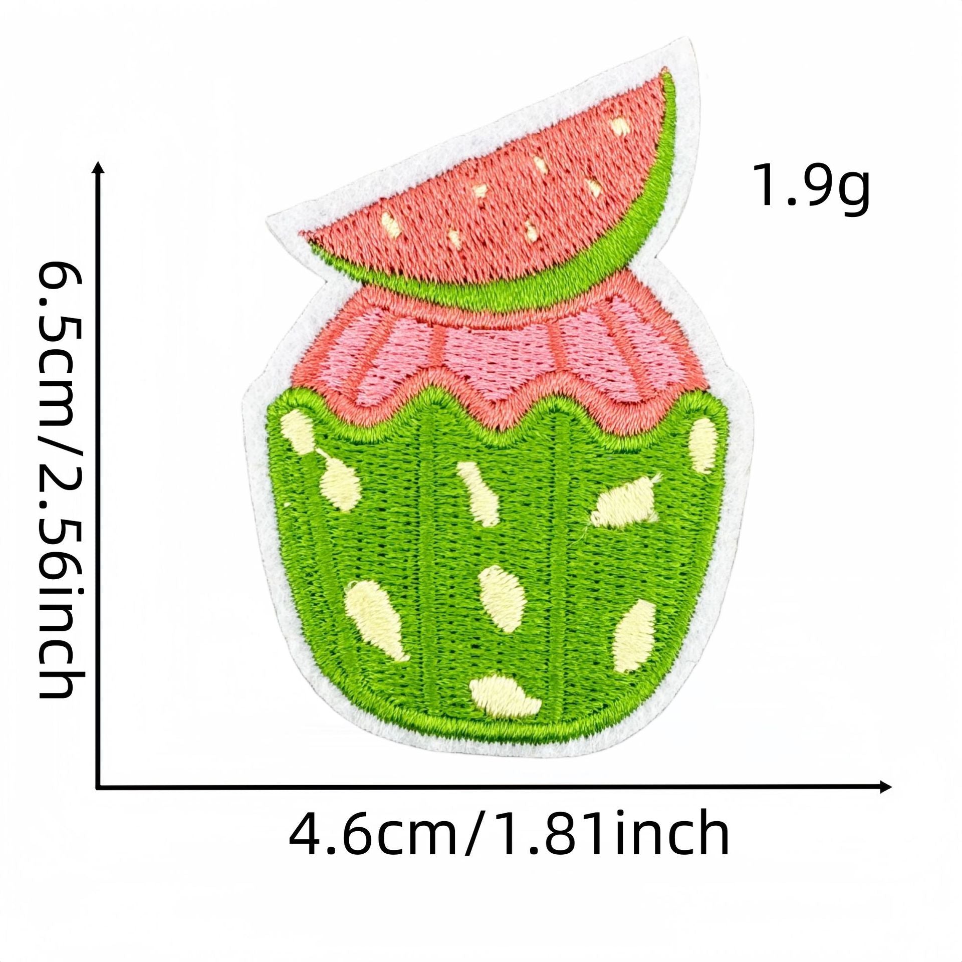 watermelon embroidered patches summer fruit design iron on