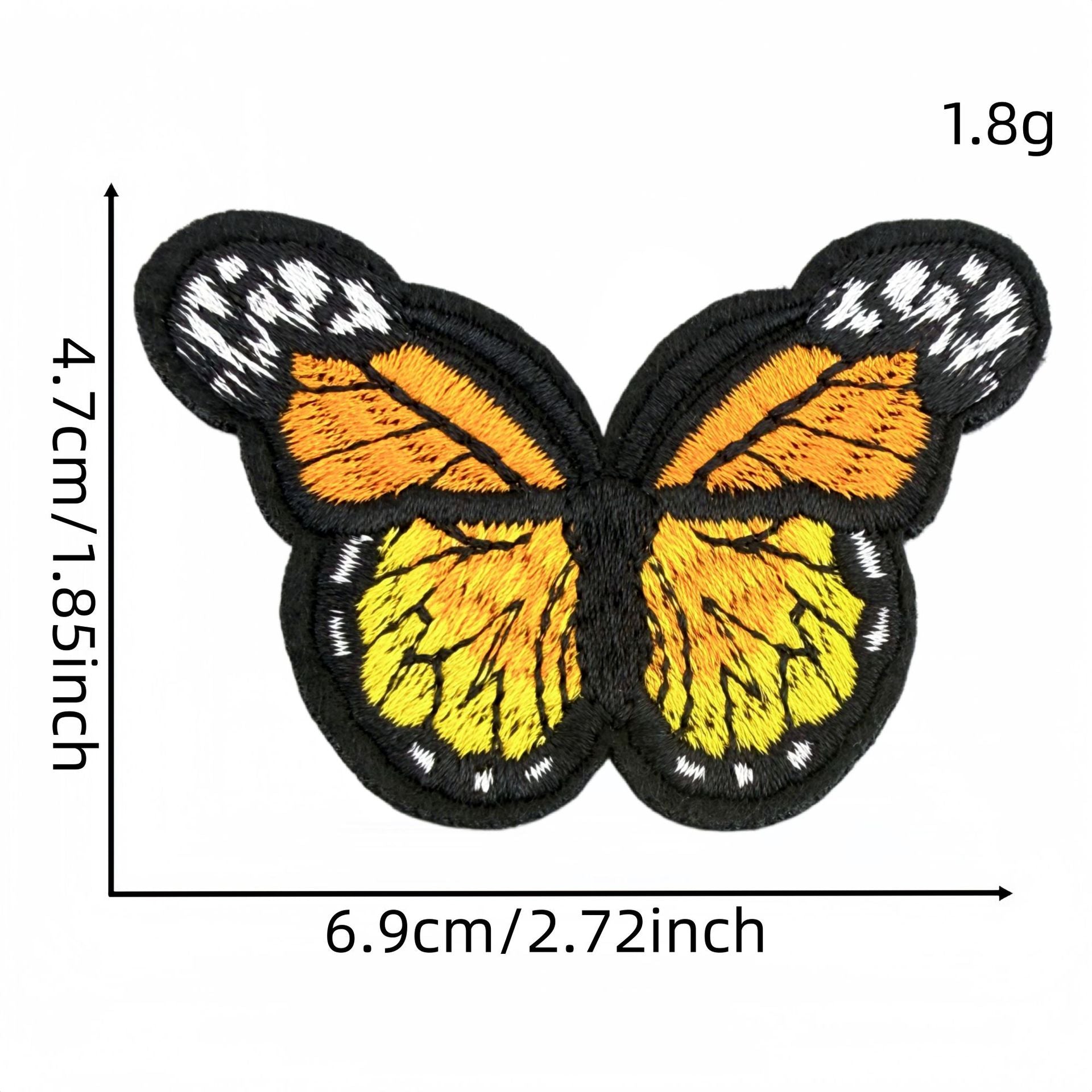 colorful butterfly embroidered patches multicolor design iron on