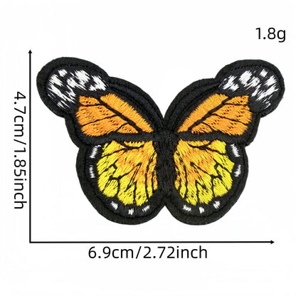 colorful butterfly embroidered patches multicolor design iron on