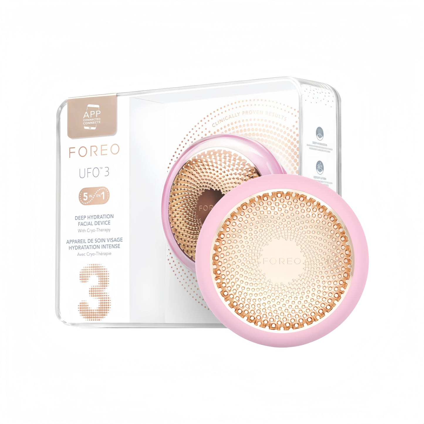 2026 FOREO UFO 3 – Masque Visage Intelligent 5-en-1 avec LED, Thermothérapie, Cryothérapie et Massage T-Sonic – Édition Limitée Anti-Âge