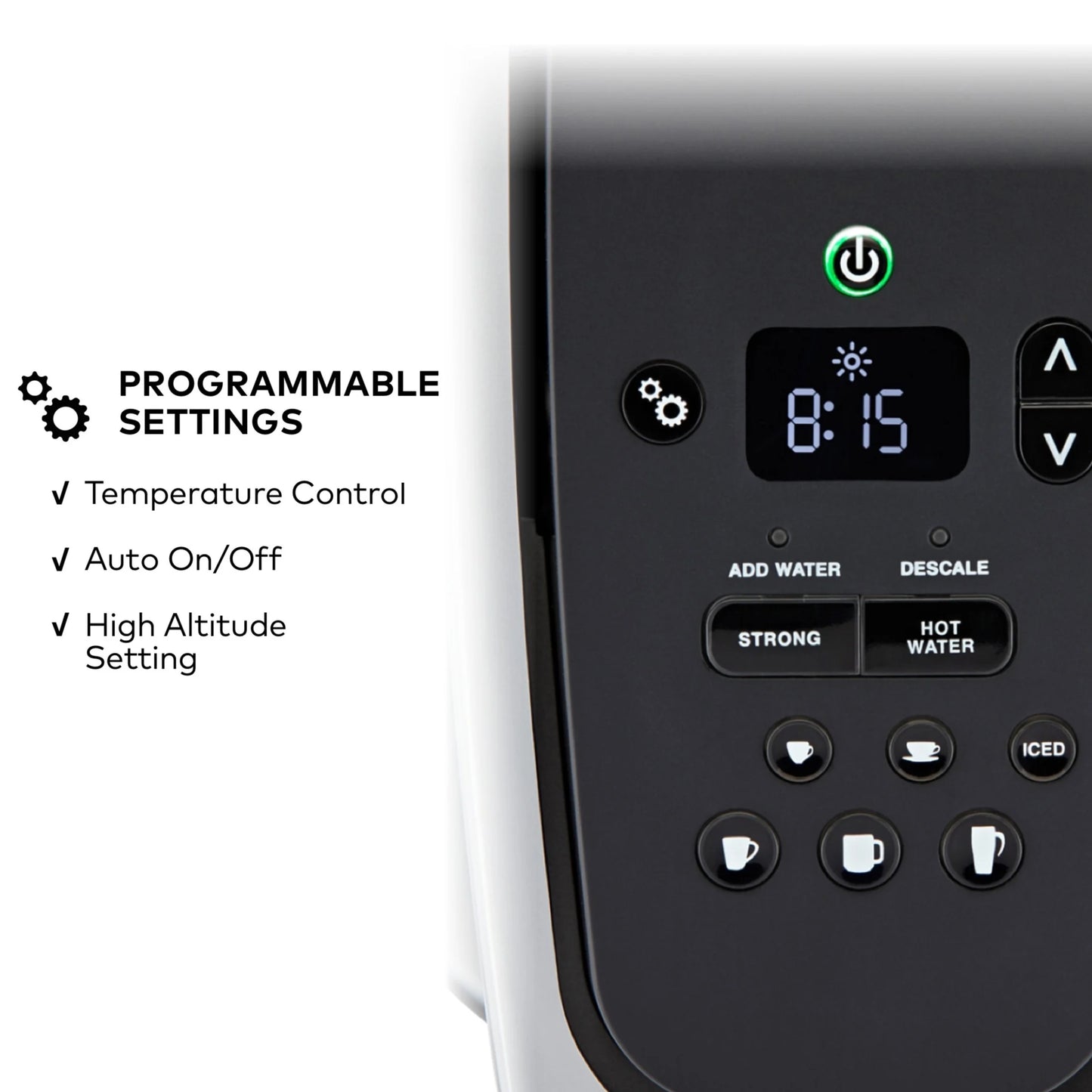 2026 Keurig K-Elite – Machine à Café à Dosettes K-Cup à Portion Unique, Finition Brossée Slate, Programmable pour Café Chaud et Glacé