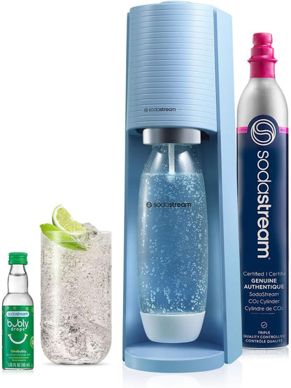 2026 SodaStream Terra Machine à Eau Pétillante Bundle (Noir), avec CO2, Bouteilles Compatibles Lave-Vaisselle et Arômes Bubly Drops