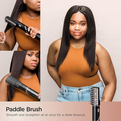 2026 Système de coiffage et de séchage Shark HD430 FlexStyle, sèche-cheveux brosse puissant et multi-styler avec boucleurs Auto-Wrap, brosse plate, brosse ovale et embout concentrateur, coloris Stone